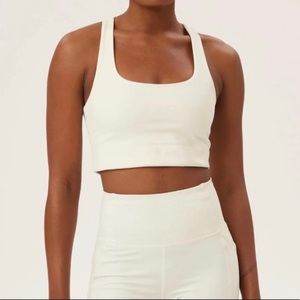 Girlfriend Collective Paloma Bra in Ivory